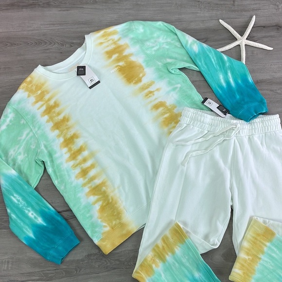 🔆RIP CURL🔆 SUN DRENCHED CREW SUN DRENCHED TRACK PANT SET - Picture 11 of 16